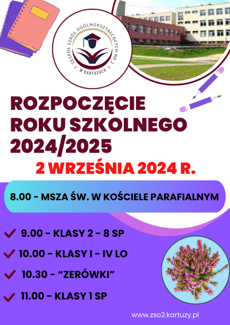 Rozpoczęcie roku szkolnego 2024/2025