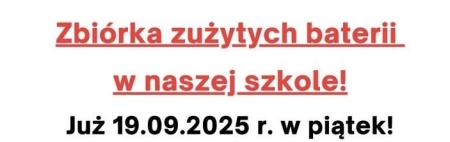 Zbiórka zużytych baterii.