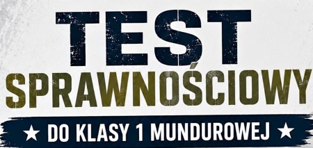 Test sprawności dla klasy mundurowej